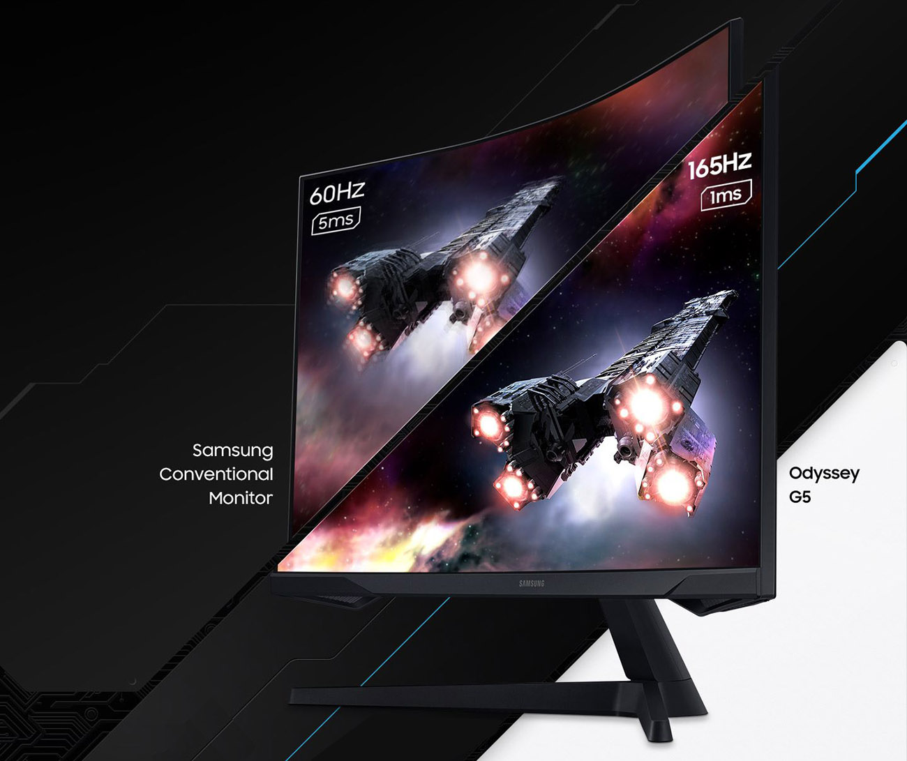 SAMSUNG Odyssey G55C Series Curved Gaming Monitor